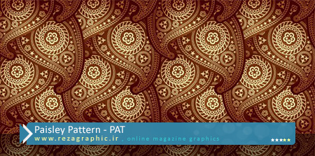 پترن بوته و تزئینی برای فتوشاپ - Paisley Pattern set 2 | رضاگرافیک